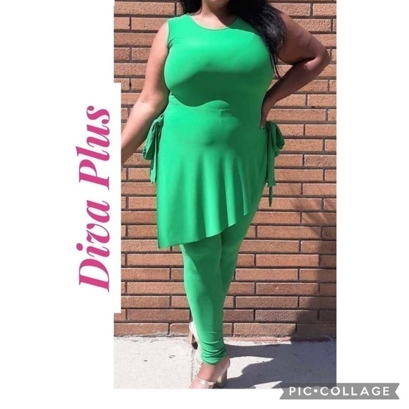 FUCHSIA! Only Fuchsia! Diva Plus Top & Pants - Picture 5 of 5